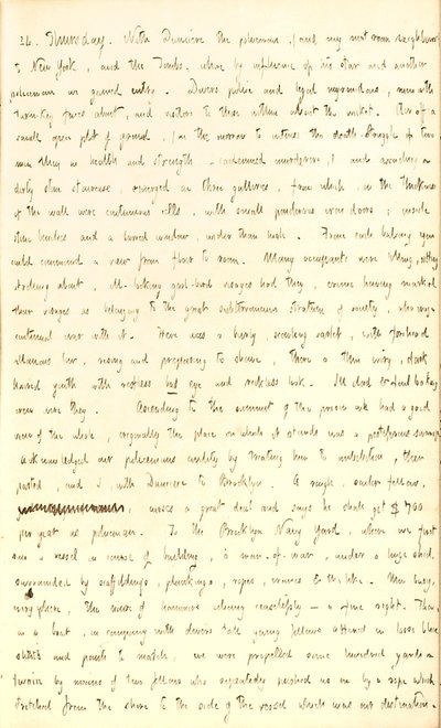 Thomas Butler Gunn Diaries- Cilt 2, sayfa 142, 24 Temmuz 1851 by Thomas Butler Gunn