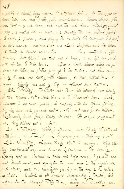 Thomas Butler Gunn Diaries- Cilt 7, sayfa 54, 19-22 Nisan 1855 by Thomas Butler Gunn