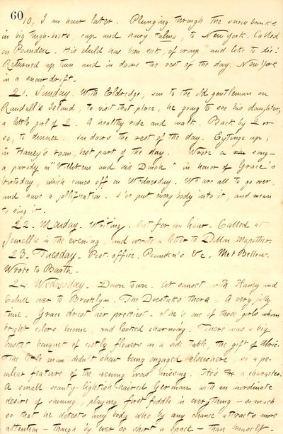 Thomas Butler Gunn Diaries- Cilt 9, sayfa 71, 20-24 Şubat 1858 by Thomas Butler Gunn