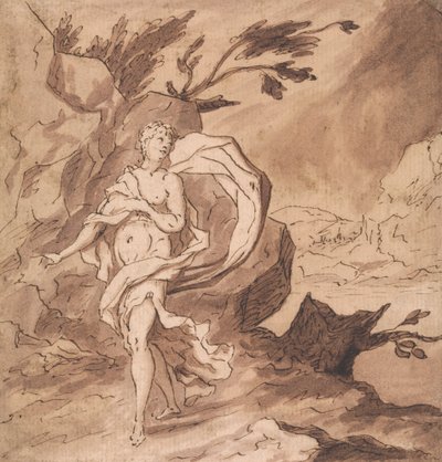 Anna, Tobias'ın yokluğuna ağıt yakıyor (Tobit 10:7) by Thomas Carwitham