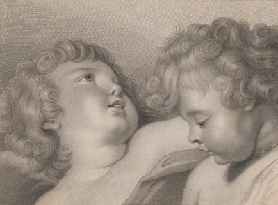 İki melek başı, 1800. by Thomas Cheesman