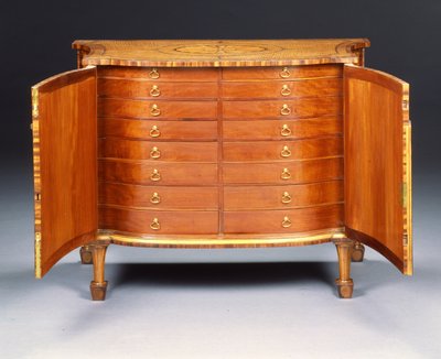 George III komodinlerinden biri (harewood ve kingwood) by Thomas Chippendale