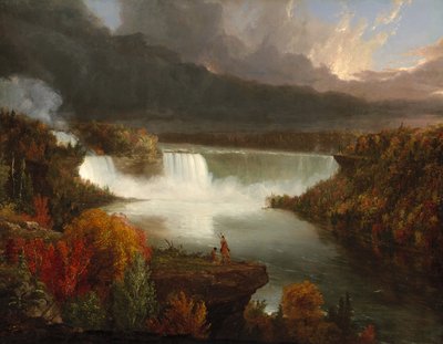 Niagara Şelalelerinin Uzaktan Görünümü, 1830 by Thomas Cole