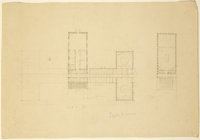 Grand Plan of the Ohio State House, c.1838  by Thomas Cole
