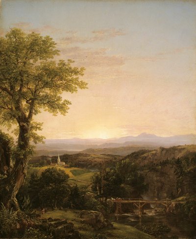 Yeni İngiltere Manzarası by Thomas Cole