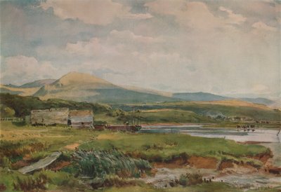 Kulübeler ile Nehir Manzarası, c1887 by Thomas Collier