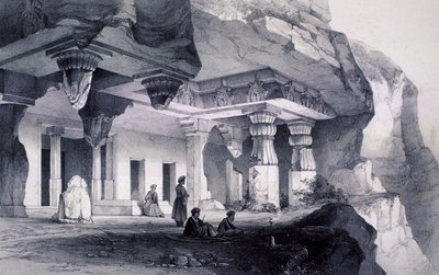 Ajunta sic, Vihara Mağarası Yedi Numara by Thomas Colman Dibdin