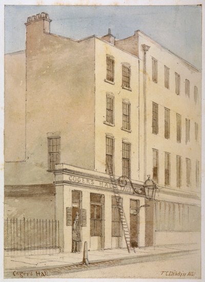 Bride Lane, Londra Şehri, 1851 by Thomas Colman Dibdin