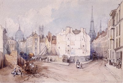 Cannon Caddesi, Londra, 1851 by Thomas Colman Dibdin