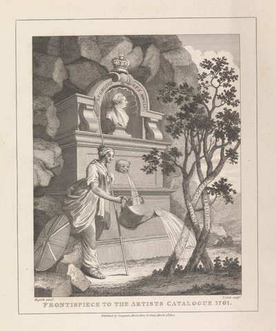 Sanatçının Kataloğunun ön parçası, 1761 by Thomas Cook