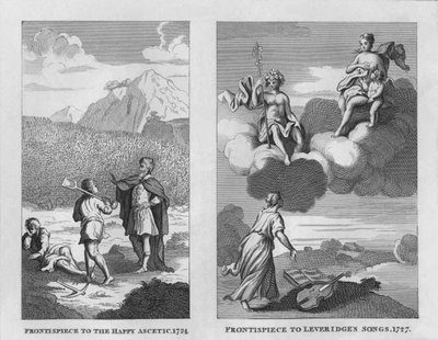 The Happy Ascetic, 1724 ve Leveridges Songs, 1727, 1809, 1827. by Thomas Cook