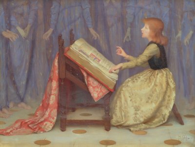 Bir İç Mekanda Oturan Kız by Thomas Cooper Gotch