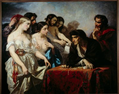 Altın aşkı. Thomas Couture (1815-1879) tarafından yapılan tablo by Thomas Couture
