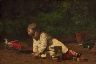 Bebek Oyun Başında by Thomas Cowperthwait Eakins
