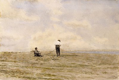 Ağı Onarmak, 1882 by Thomas Cowperthwait Eakins
