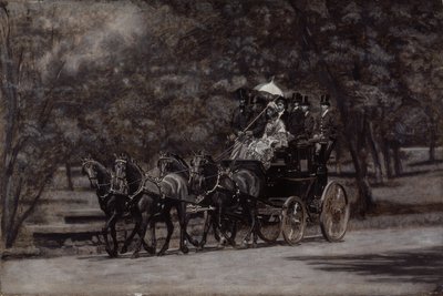 The Fairman Rogers Four-In-Hand (Parkta Bir Mayıs Sabahı) 1899 (tuval üzerine yağlıboya) by Thomas Cowperthwait Eakins
