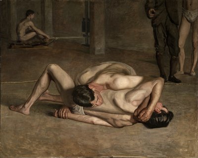güreşçiler by Thomas Cowperthwait Eakins