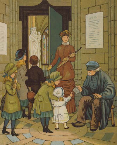 Rouen: Kör Pierre (renkli taş) by Thomas Crane