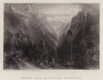Kooner Geçidi, Neilgherri Dağları (renkli taş) by Thomas Creswick
