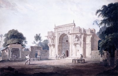Camiye Giden Kapı, Chunargarh, Uttar Pradesh, c. 1789-90 by Thomas Daniell