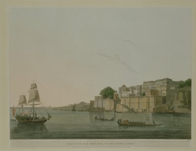 Ramnurgur, Ganj Nehri üzerinde Benares yakınlarında, 1796 by Thomas Daniell