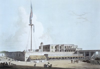 Hükümet Konağı, St. George Kalesi, Thomas ve William (1769-1837) Daniell, 1798 tarafından oyulmuş 