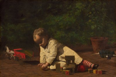 Oyundaki Bebek, 1876. by Thomas Eakins