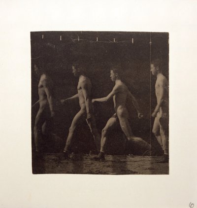 Tanımlanamayan Modelin Marey Tekerlek Fotoğrafları, c. 1884. by Thomas Eakins