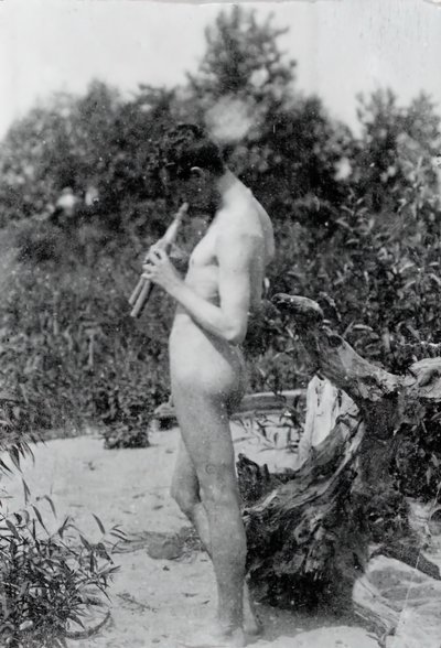 Arcadia için Daimi Piper Çalışması, c. 1883. by Thomas Eakins