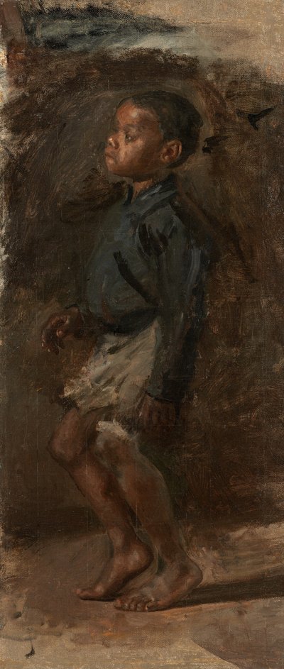 "Dans Eden Kara Çocuk" için çalışma by Thomas Eakins