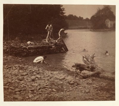Yüzme Çalışması, 1883. by Thomas Eakins