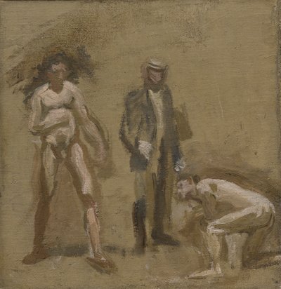 Sayımı alarak, çalışma by Thomas Eakins