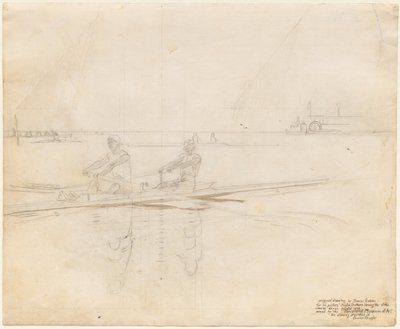 Biglin Brothers Bahsi Döndürüyor, 1873. by Thomas Eakins