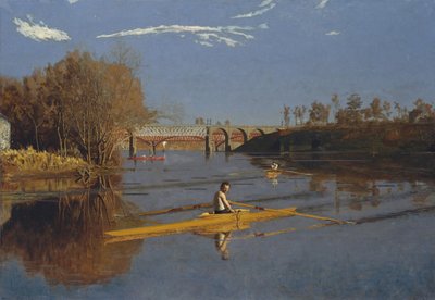 Şampiyon Tek Kürek Max Schmitt Tek Kürekle, 1871. by Thomas Eakins
