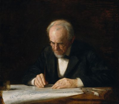 Yazı Ustası, 1882. by Thomas Eakins