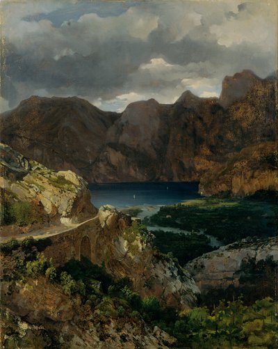 Garda Gölü manzarası by Thomas Ender