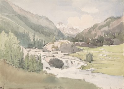 Dağ Vadisi, 19. yüzyılın başlarında. by Thomas Ender