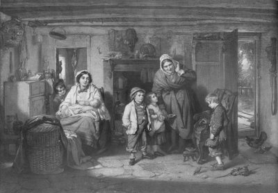 Mitherless Bairn, c1893, 1911 by Thomas Faed