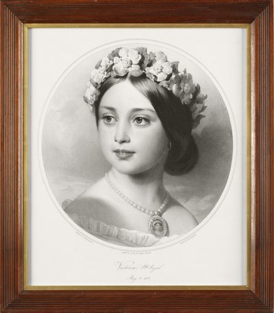 Victoria, Almanya İmparatoriçesi ve Prusya Kraliçesi (taş üzerine çizilmiş lito) by Thomas Fairland