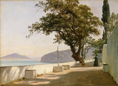 Meşe, Sorrento ile Teras by Thomas Fearnley