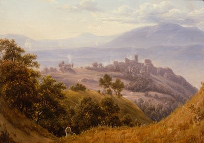 Olevano Manzarası, c.1834 (resim) by Thomas Fearnley