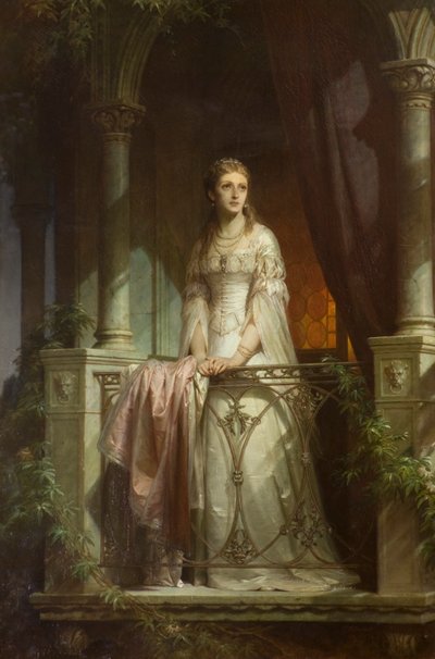 Balkondaki Juliet by Thomas Francis Dicksee