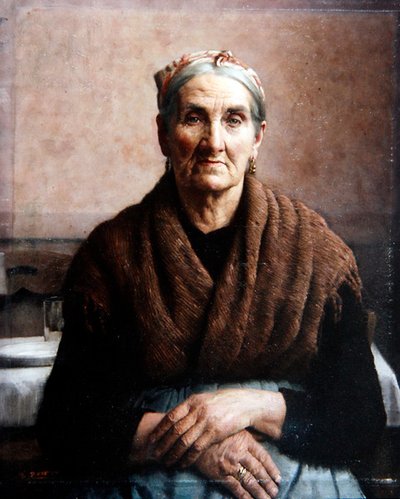 Madam Dafashno (tuval üzerine yağlı boya) by Thomas Frederick Mason Sheard