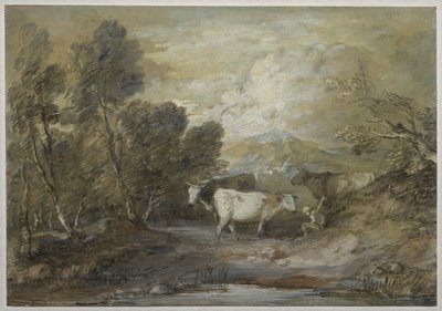 Bir Yayla Havuzunun Yanında Üç İnekli Bir Çoban, 1780
