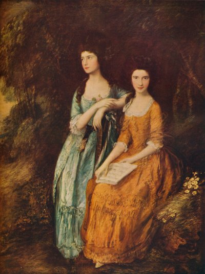 Elizabeth ve Mary Linley, c1772 by Thomas Gainsborough