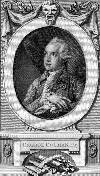 John Hall tarafından oyulmuş Yaşlı George Colman by Thomas Gainsborough
