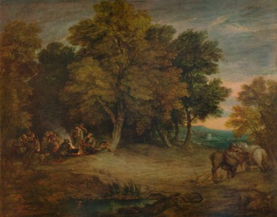 Çingene Kampı: Gün Batımı, c1758, 1935 by Thomas Gainsborough