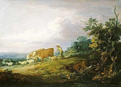 Manzara (tuval üzerine yağlı boya) by Thomas Gainsborough