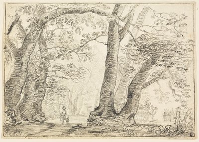 Ormandaki Köpekli Adam by Thomas Gainsborough