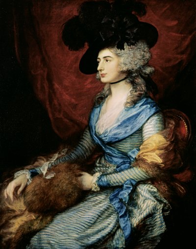 Bayan Sarah Siddons, oyuncu (1755-1831), 1785 by Thomas Gainsborough